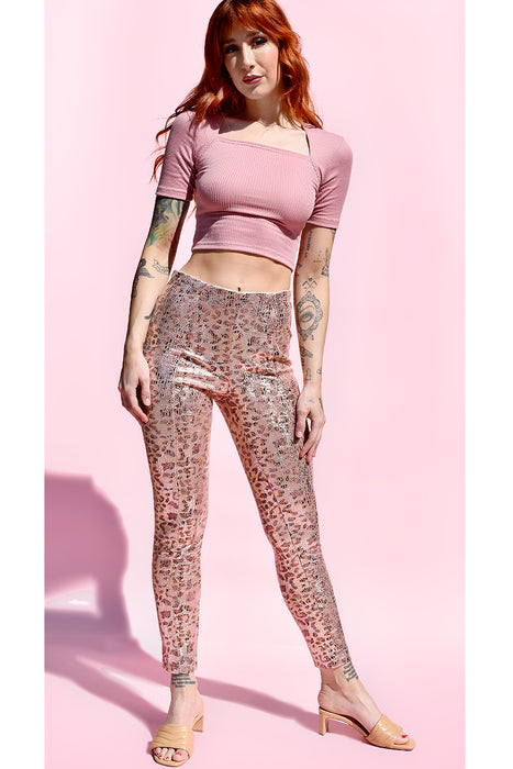 Stand Out Metallic Cheetah Deadstock Pants