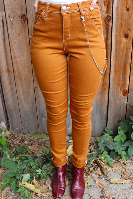 Copper Slim Fit Carpenter Pants by Dickies Girl