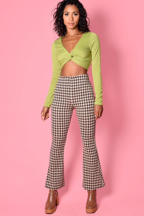Ain't Nothin But A Houndstooth Kick Flares