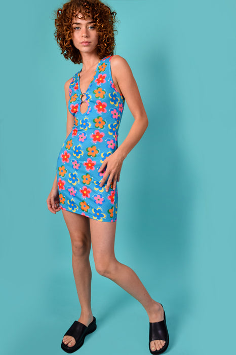 Floral Fun Fitted Dress By Daisy Street