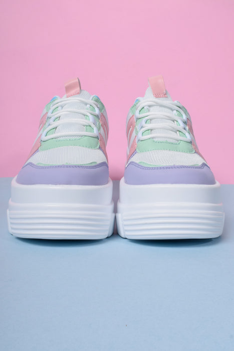 Missing In Action Platform Sneakers - Pastel Punch