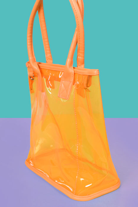 Clear As Hell Colored Tote
