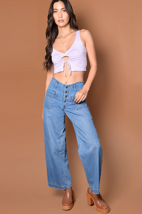 Instant Crush Circle Front Crop Top