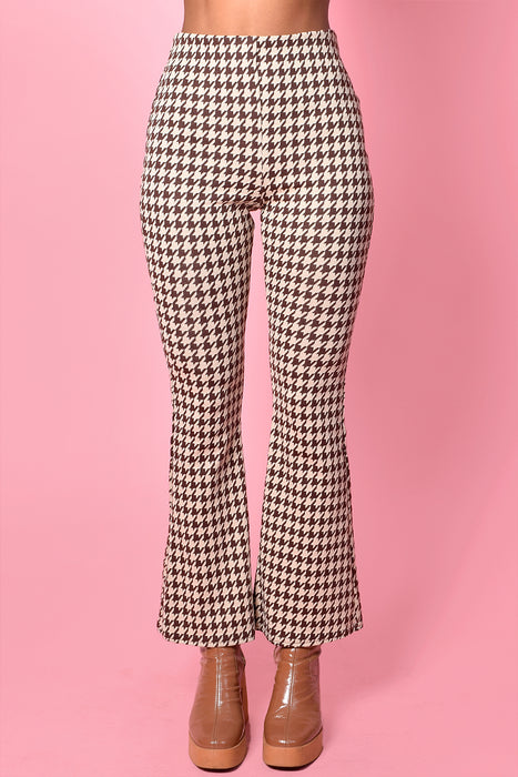 Ain't Nothin But A Houndstooth Kick Flares