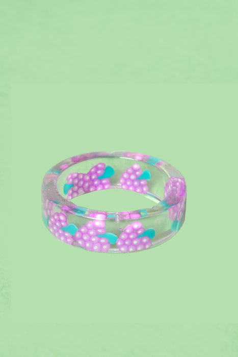 Good Grapes Clear Acrylic Ring