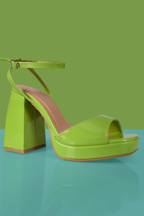 Call It Off Patent Chunky Heel