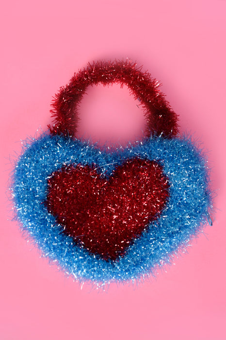 Deadstock Super Mini Tinsel Heart Bag