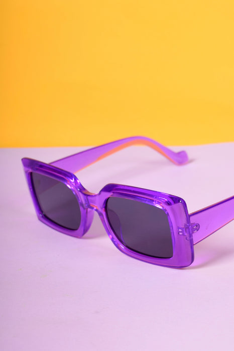 Out of Time Day-Glo Square Sunnies