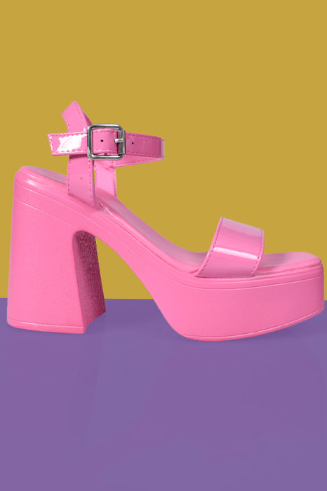 🌈BNIB🌈Irregular Choice Pink Your Answer Do Platform Heels, Women's  Fashion, Footwear, Heels on Carousell
