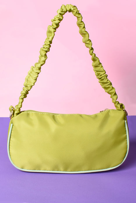 Patty Scrunch Strap Mini Bag - Pear