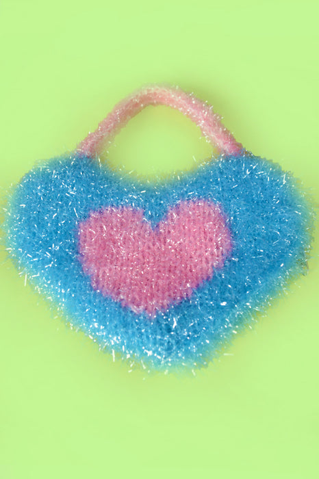 Deadstock Super Mini Tinsel Heart Bag