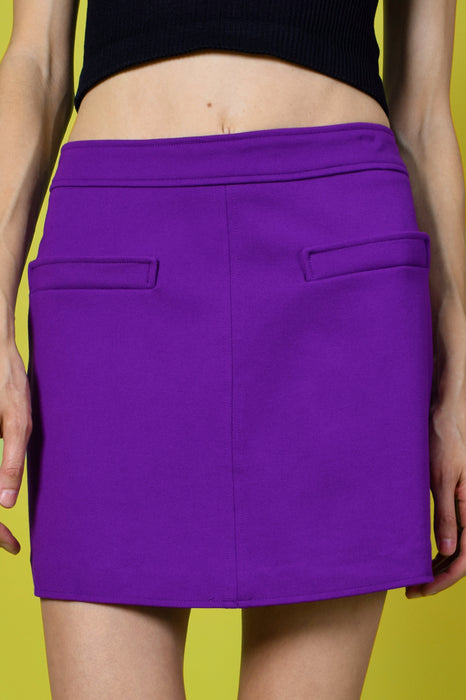 Vern Thick A-Line Mini Skirt